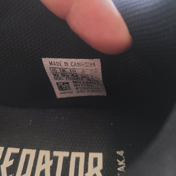 adidas Predator Freak .4 FG - Core Black/White/Core Black - Picture 3 of 8